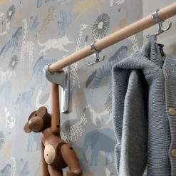 Perchero Nostalgi, Aluminio, base negra