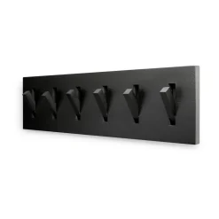 Perchero Utilitile wall hanger, Lackad ek-black-large