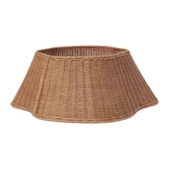 Pie de árbol Drape braided tree skirt, Natural