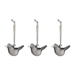 Pájaros de cristal Iittala, Gris, Set de 3