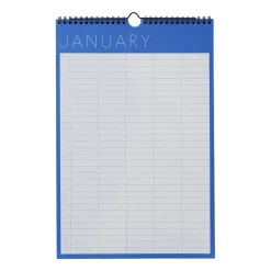 Planificador mensual Design Letters, Cobalt blue