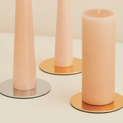 Plato para vela ester & erik Ø12 cm brillante, Silver