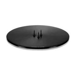 Plato para vela ester & erik Ø12 cm mate, negro