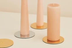 Plato para vela ester & erik Ø12 cm mate, Dorado