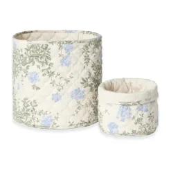 Plumbago Satin cesta acolchada 2 piezas, 20xØ20 cm + 30xØ30 cm