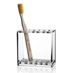 Portacepillos de dientes Clear, transparente