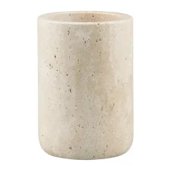 Portacepillos de dientes Travertine 10 cm, Linen