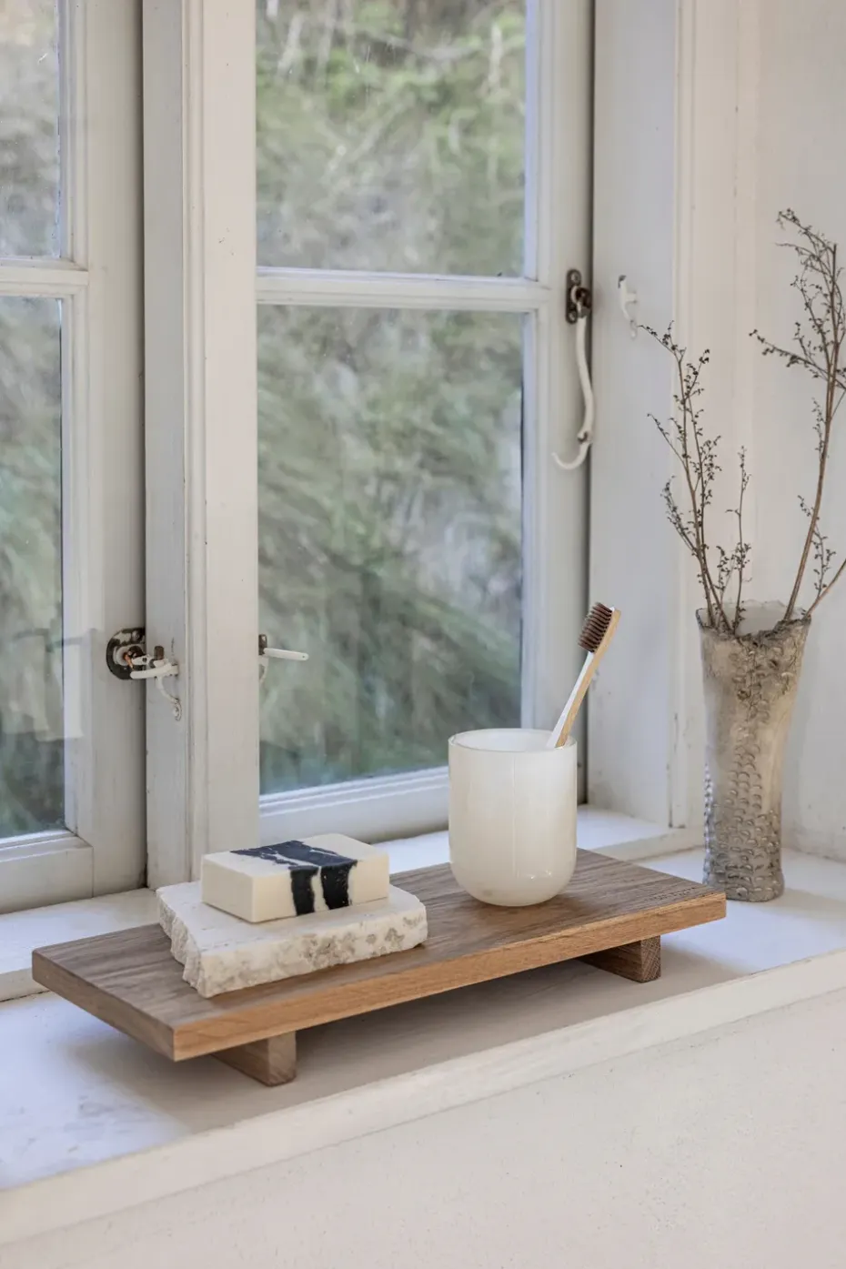 Portacepillos Opal, Lino