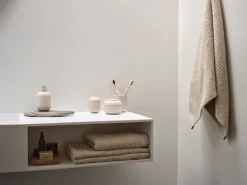 Portacepillos Sensu Ø7,4x9,5 cm, Sand