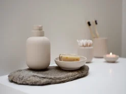 Portacepillos Sensu Ø7,4x9,5 cm, Sand