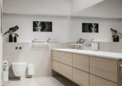 Portaescobillas baño de pared RIM 38,2 cm, White