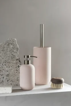 Portaescobillas baño Lotus, Powder rose