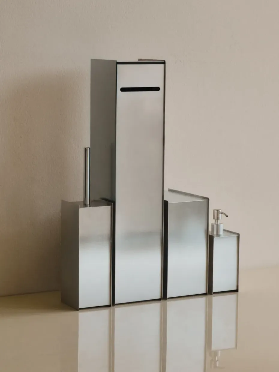Portarrollos de papel Sama, Brushed stainless steel