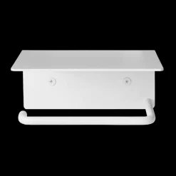 Portarrollos para papel higiénico Dora con estante, White
