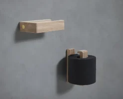 Portarrollos para papel higiénico Andersen, Lacquered oak