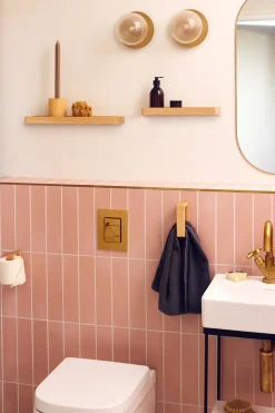 Portarrollos para papel higiénico Andersen, Lacquered oak