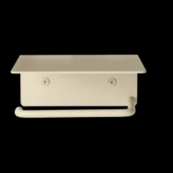 Portarrollos para papel higiénico Dora con estante, Cashmere