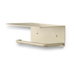 Portarrollos para papel higiénico Dora con estante, Cashmere