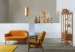 Portavelas Apple tree L 53 cm, Dorado