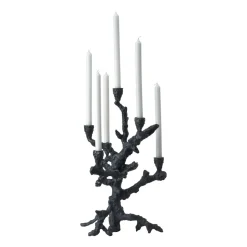 Portavelas Apple tree L 53 cm, Gris oscuro