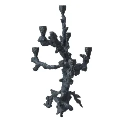 Portavelas Apple tree L 53 cm, Gris oscuro