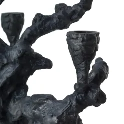 Portavelas Apple tree L 53 cm, Gris oscuro