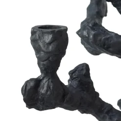 Portavelas Apple tree L 53 cm, Gris oscuro