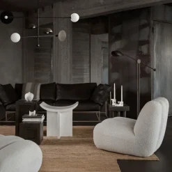 Portavelas bajo Brick 7,5x14 cm, Calacatta