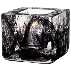 Portavelas Brick, negro