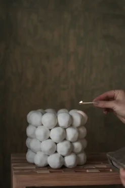 Portavelas Bright Ø17 cm, White