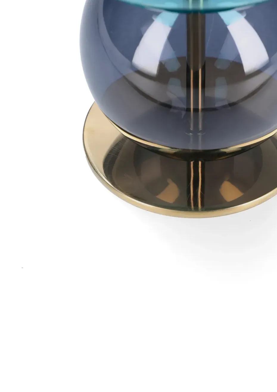 Portavelas Bubble 14 cm, Azul-smoke