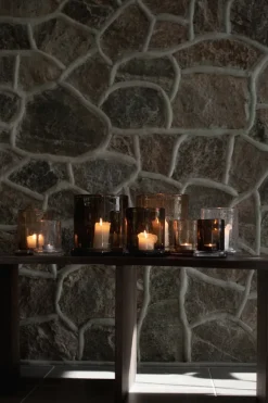 Portavelas Bubble Ø14 cm, Brown