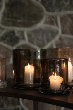 Portavelas Bubble Ø10 cm, Brown