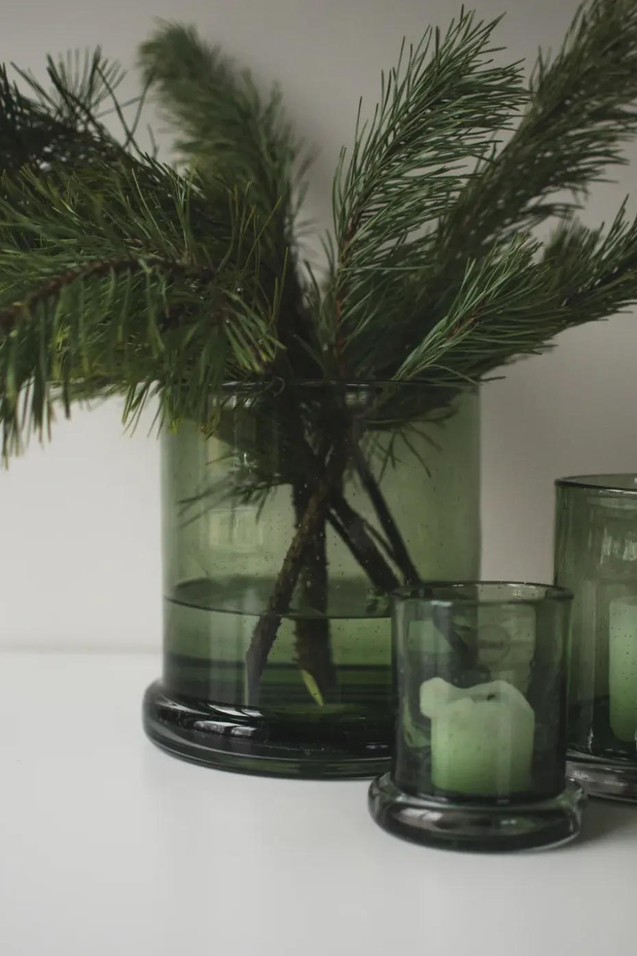 Portavelas Bubble Ø20 cm, Verde