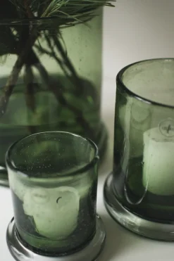 Portavelas Bubble Ø10 cm, Verde