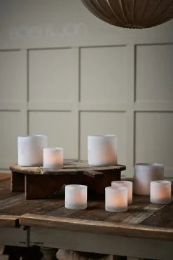 Portavelas Bungenäs Ø12,5 cm, blanco