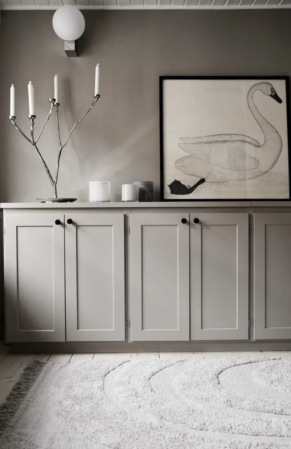 Portavelas Bungenäs Ø12,5 cm, blanco