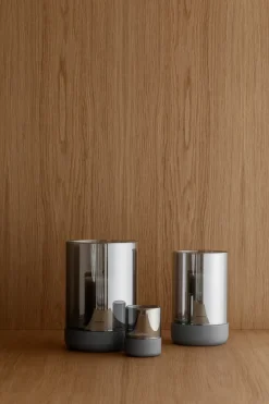 Portavelas Calma Ø12 cm, Gray-smoke