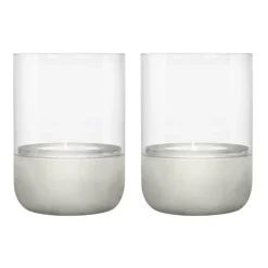 Portavelas Calma Ø7 cm, set de 2, Light grey
