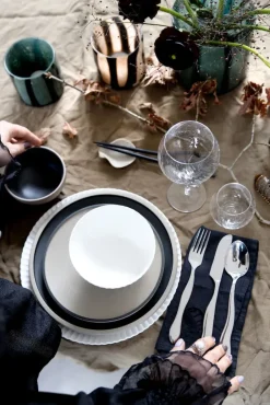 Portavelas Calore XS Ø10 cm, Black-beige