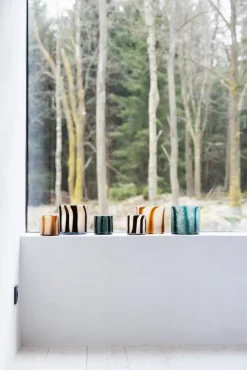 Portavelas Calore XS Ø10 cm, Black-beige