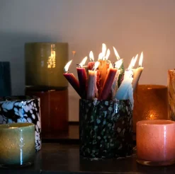 Portavelas Calore XS Ø10 cm, Black-white