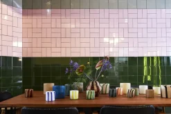 Portavelas Calore XS Ø10 cm, Blue-white