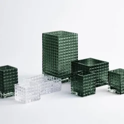 Portavelas City Lights 1, transparente