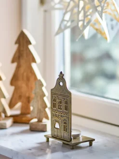 Portavelas Crista 5,5x14 cm, Latón