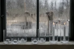 Portavelas de cristal Ernst, Ø9x15 cm