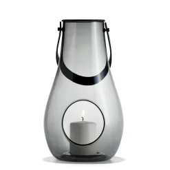 Portavelas Design With Light smoke, 29 cm