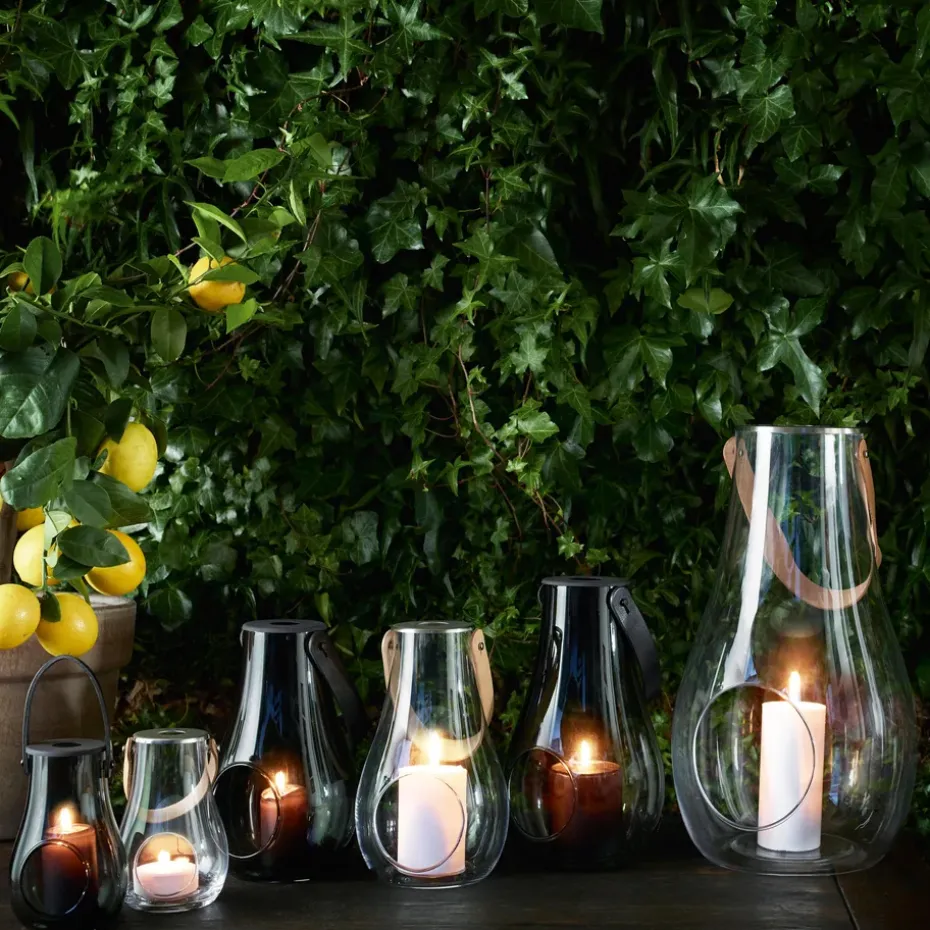 Portavelas Design With Light smoke, 25 cm