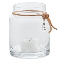 Portavelas Ernst H10 cm Ø6,5 cm, transparente
