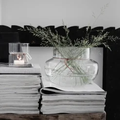 Portavelas Ernst H8,5 cm Ø8 cm, transparente